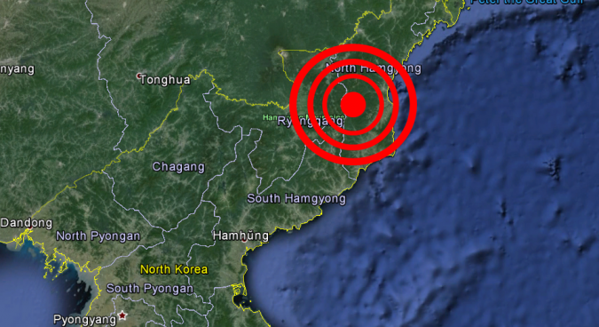 Earthquake, possible nuclear test, in North Korea