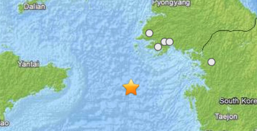 Magnitude 5 earthquake occurs 132KM from North Korea