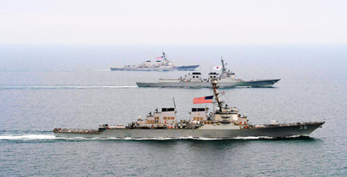 North Korean military vessel enters South Korean waters