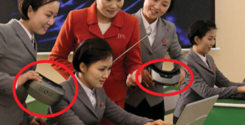 N. Korean media shows Chinese VR headsets made with South Korean, UK parts