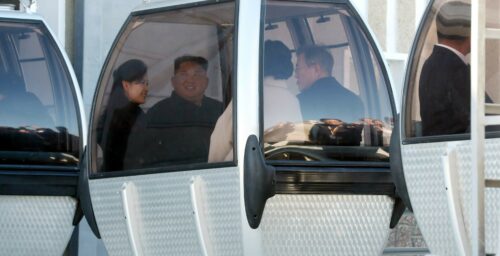 Kim, Moon rode in controversial cable car during Mt. Paektu visit: photo