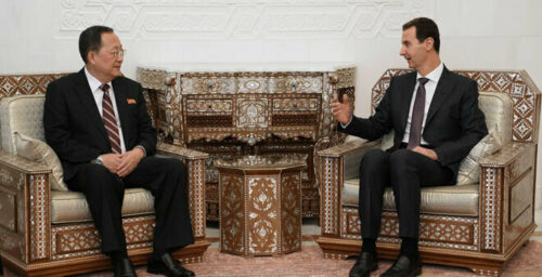 Ri Yong Ho meets Bashar al-Assad during visit to Syria