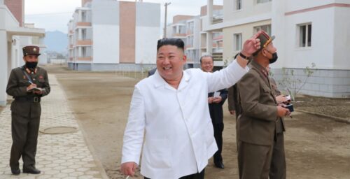 North Korean leader laments ‘monotonous’ designs of new homes built after floods
