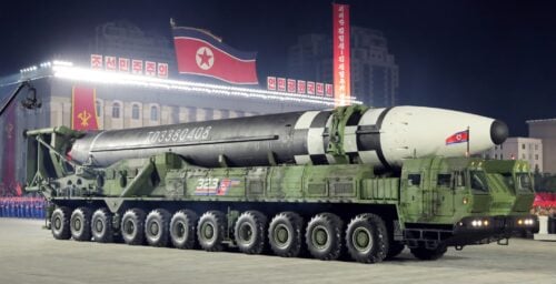 North Korea reveals new giant ICBMs at historic military parade set before dawn