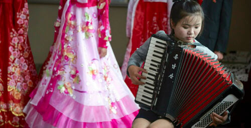 In North Korea, the accordion plays the soundtrack of the state