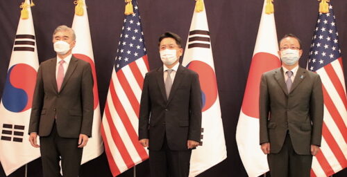 The US, ROK and Japan hold trilateral meeting after North Korean missile tests