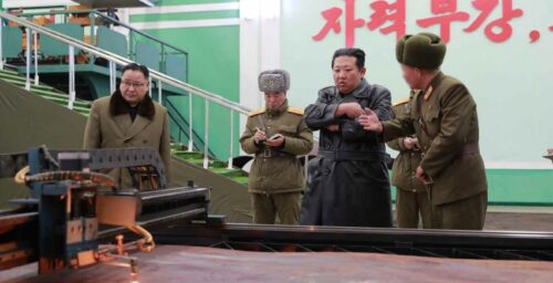 Kim visits ‘major weapon’ factory, orders military base turned into veggie farm