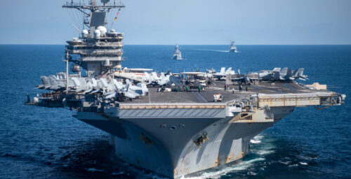 US aircraft carrier makes U-turn to peninsula after North Korean missile tests