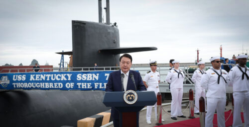 Yoon boards US nuke missile sub in Busan, repeats ‘end of regime’ threat to DPRK
