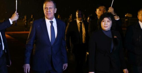 Russia and North Korea at ‘war with West’ and US, Lavrov says in Pyongyang