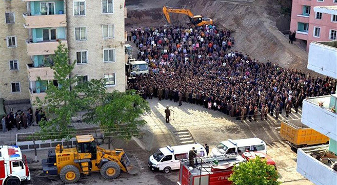 Satellite imagery casts new doubt on Pyongyang building collapse