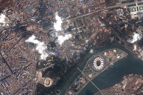 Satellite imagery reveals Ryomyong Street construction progress