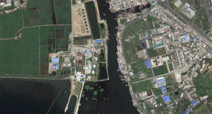 North Korea launches construction project near oil terminal