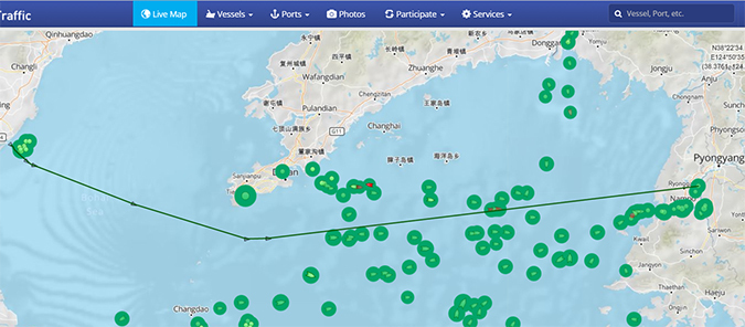 N. Korean cargo ship moves between Chinese, DPRK coal facilities