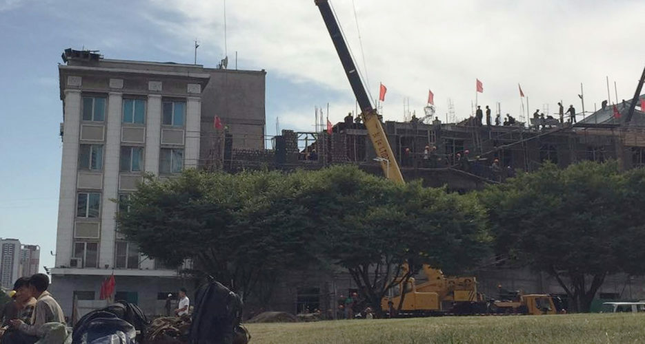 North Korean foreign ministry undergoes partial tear-down, reconstruction