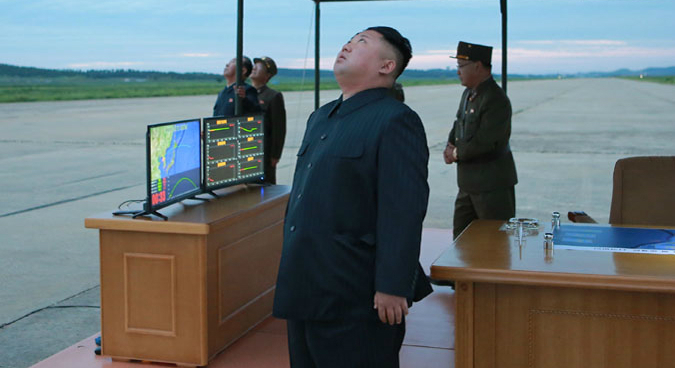 How does North Korea track its long-distance missile tests?