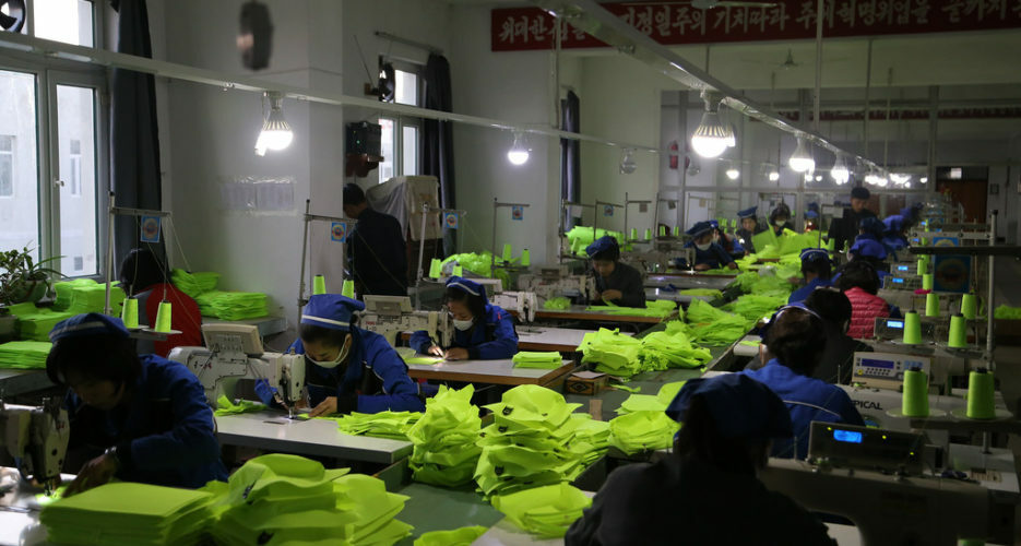 Chinese imports of North Korean textiles fall sharply in December