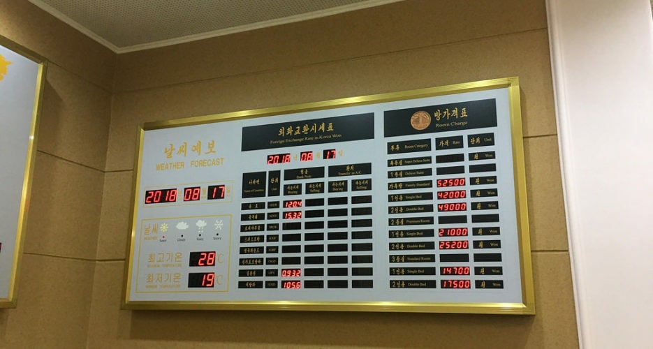 How North Korea’s Foreign Trade Bank sets official exchange rates