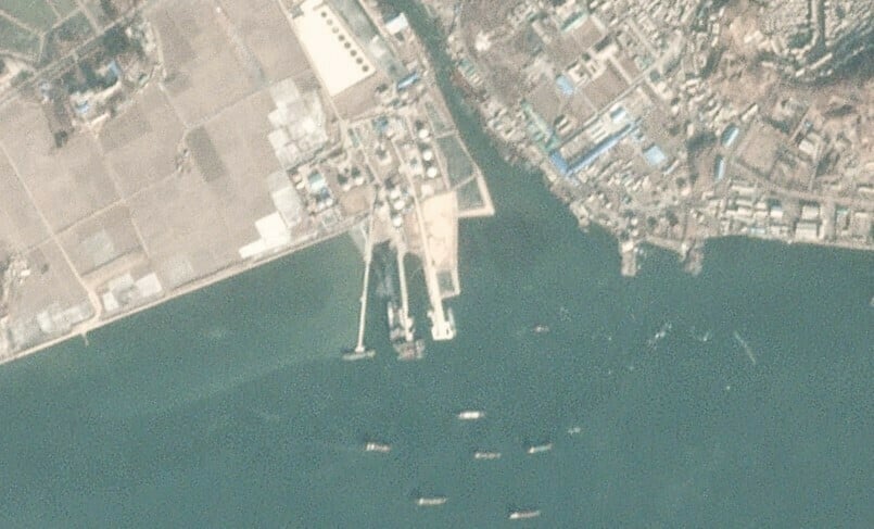 Satellite imagery shows continued progress at Nampho oil terminal