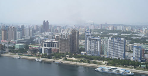 Construction on riverside towers, new university campus see progress in Pyongyang