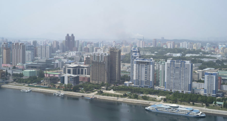 Construction on riverside towers, new university campus see progress in Pyongyang