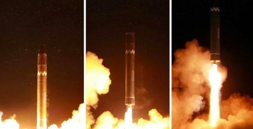North Korea’s Hwasong 15 monument: an ICBM poem in full