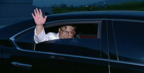 Kim Jong Un spotted using armored Lexus luxury sedan