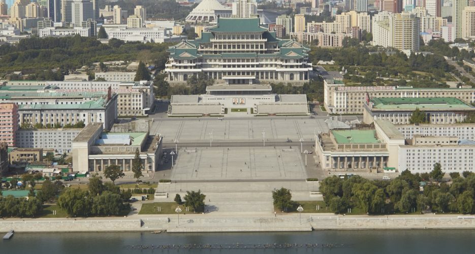 Military parade preparations stepped up in central Pyongyang, training grounds