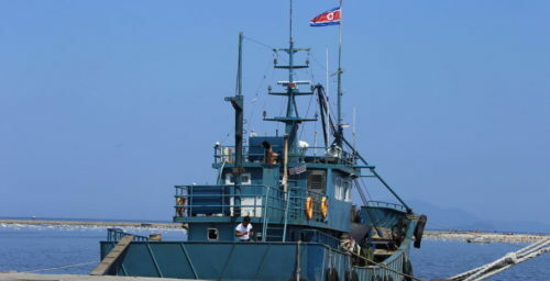 At least 14 North Korean ships disguise themselves in international waters