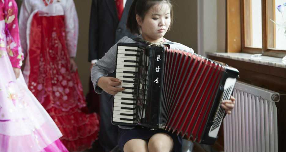 Accordions and fake beards: North Korean exports to China fall slightly in July