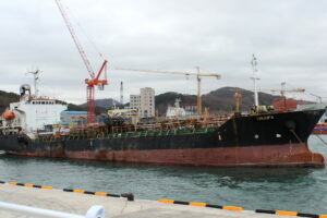 North Korea-linked oil tanker awaits fate at South Korean scrapyard
