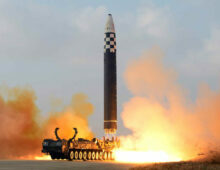 North Korea’s first successful test of massive missile puts US homeland in range