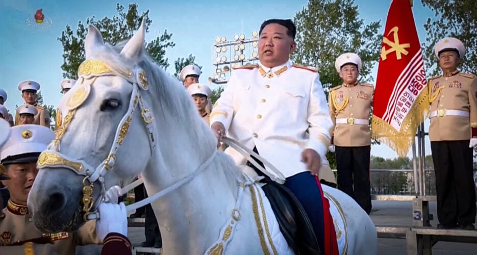 <thrive_headline click tho-post-2201540 tho-test-1>Stable genius? Kim Jong Un pushes secret military horse program</thrive_headline>