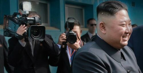 Kim Jong Un’s elite photographers spare no expense to get the best shot