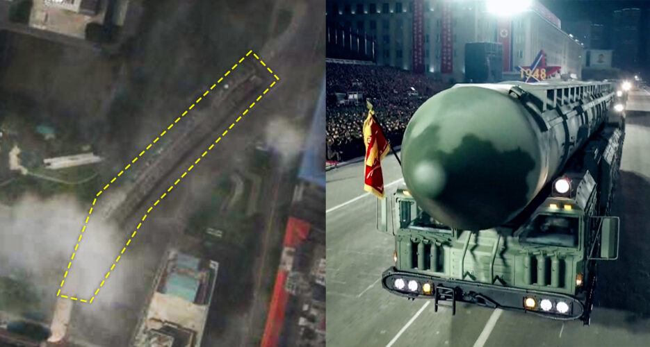 North Korean ICBMs appear to line up ahead of military parade start: Imagery