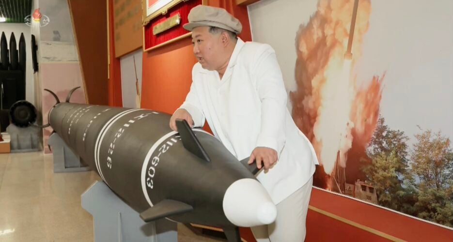 Everywhere Kim Jong Un went during his tour of ‘modernized’ weapons factories