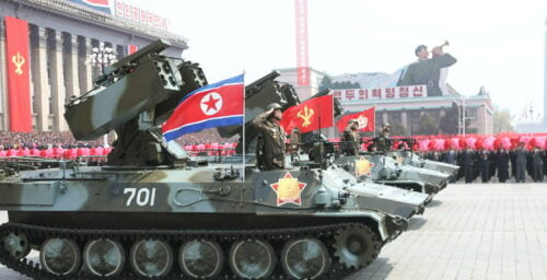 North Korean Missile Launcher “Raised”