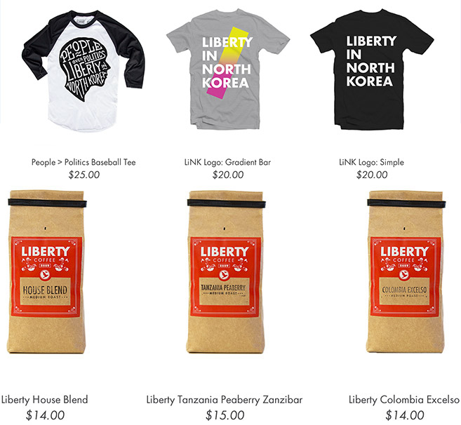 LiNK sell supporters everything from t-shirts to coffee to help raise money for its programs