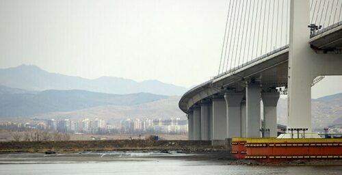 Photos show no progress on North Korea-China bridge