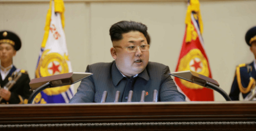 Kim Jong Un pictured without cane