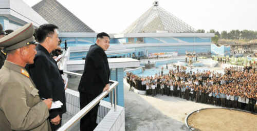 Kim Jong Un visits swimming pool complex and 3d movie theater