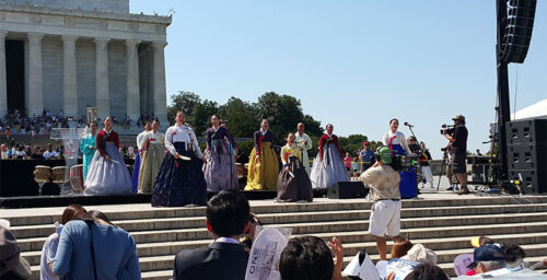 Americans rally for Korean unification at Washington’s Lincoln Memorial