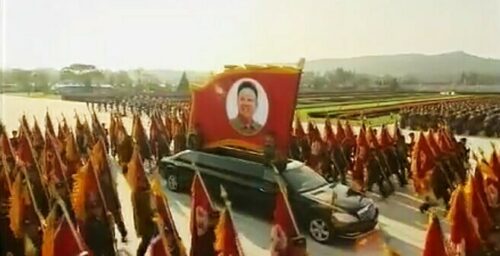 On parade: luxury Mercedes limos spotted in North Korea
