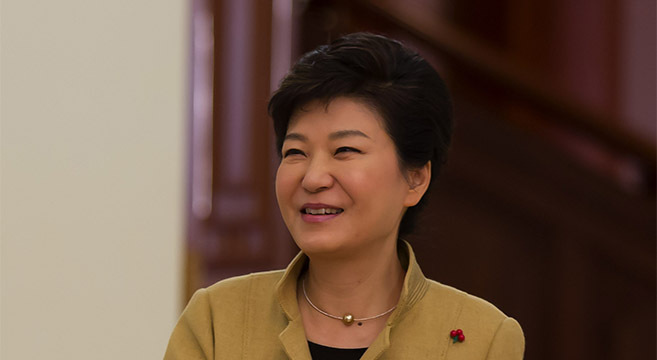 Park outlines three point roadmap to Korean unification