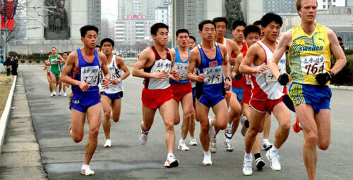 Locals triumph in the Pyongyang marathon