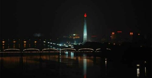 North Korea by night: the technical side