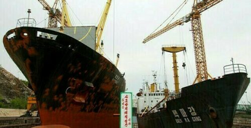 North Korean freighter runs aground near Mexico