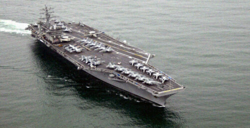U.S. Aircraft Carrier in Korea for “routine operations”