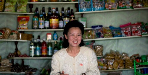 The bustling North Korean consumer goods market
