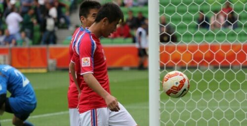 North and South Korea hold workers union soccer matches